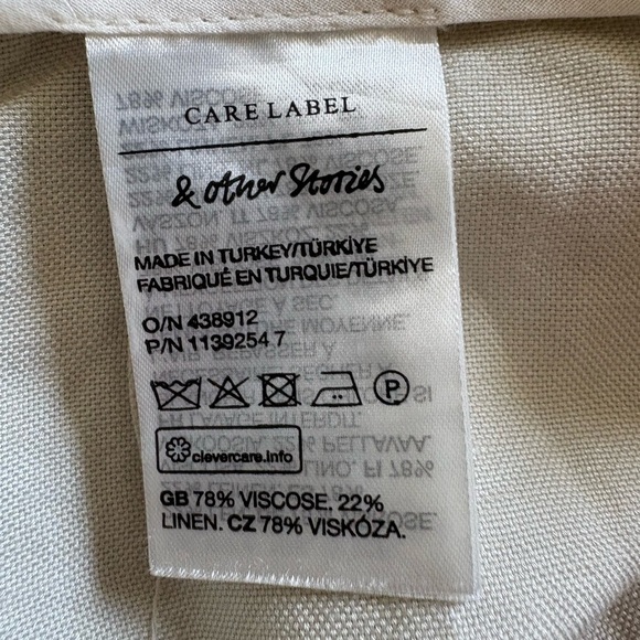 & other stories Wide Leg Pleated Trouser - Picture 6 of 7